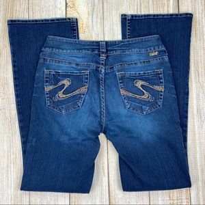 SILVER JEANS Blue Suki Bootcut Denim Jeans